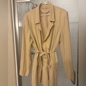 Free People Light Tan Trench Coat